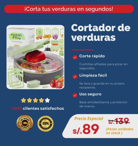 Cortadora de alimentos 9 en 1